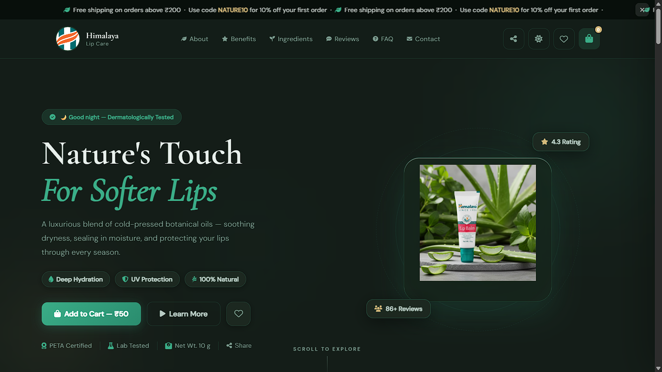 Himalaya Lip Balm Showcase screenshot