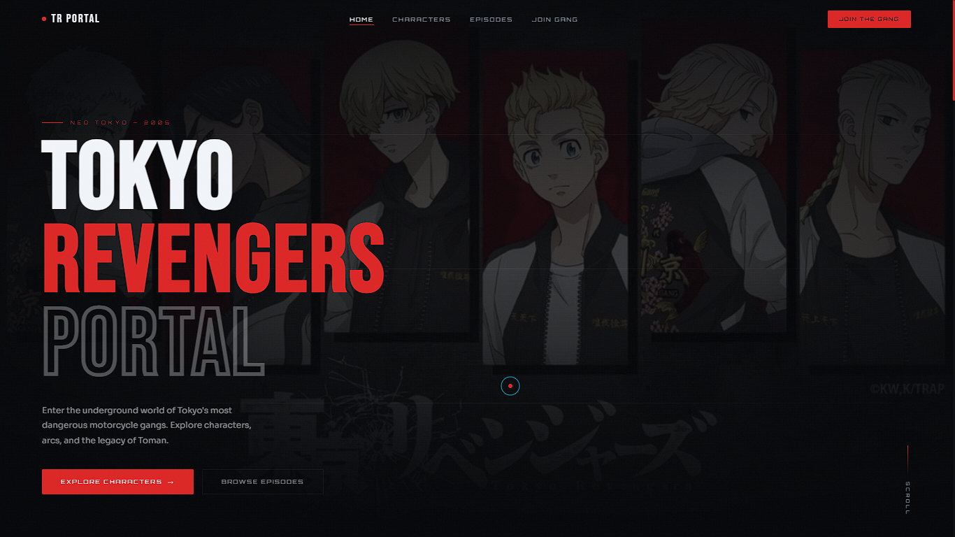 Tokyo Revengers Fan Portal screenshot