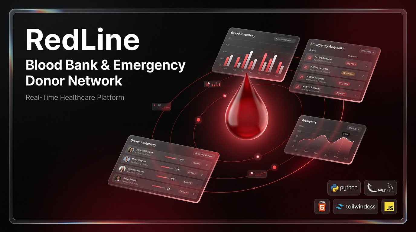 RedLine Blood Bank & Emergency Donor Network screenshot